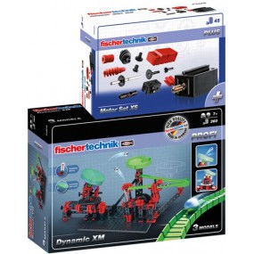 Fischertechnik - Dynamic XM 280dlg + Motor Set XS 45dlg