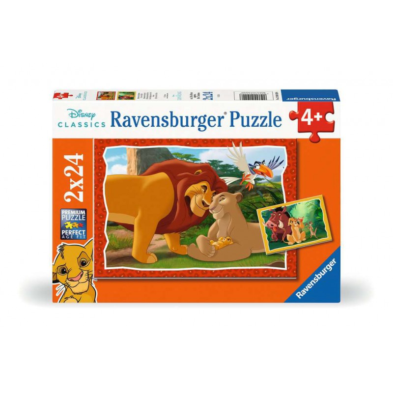 Lion King, De kringloop van het leven, 2x24stukjes Ravensburger