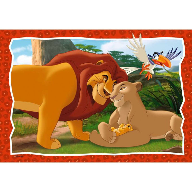 Lion King, De kringloop van het leven 2x24stukjes kinderpuzzel Ravensburger