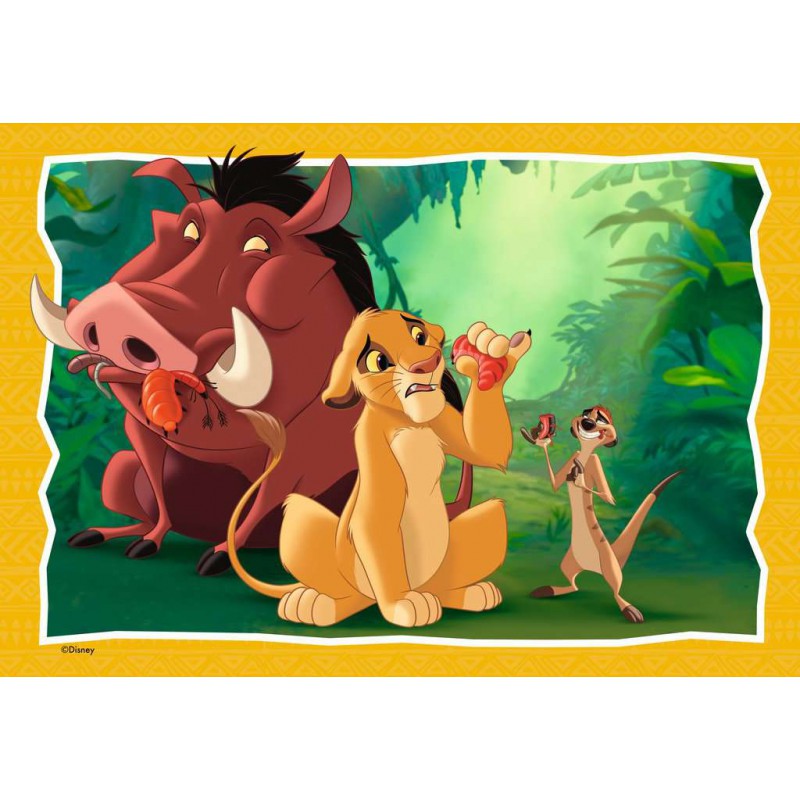 Lion King, De kringloop van het leven 2x24stukjes kinderpuzzel Ravensburger
