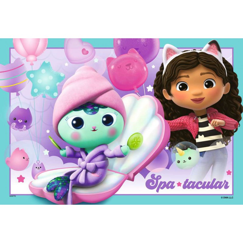 Ravensburger  2x12 kinderpuzzel stukjes Gabby's Dollhouse, Pyjamaparty