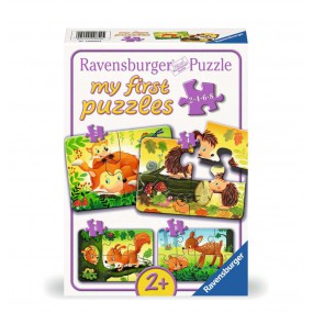 Bosdieren 2+4+6+8 stukjes Ravensburger: My First Puzzles