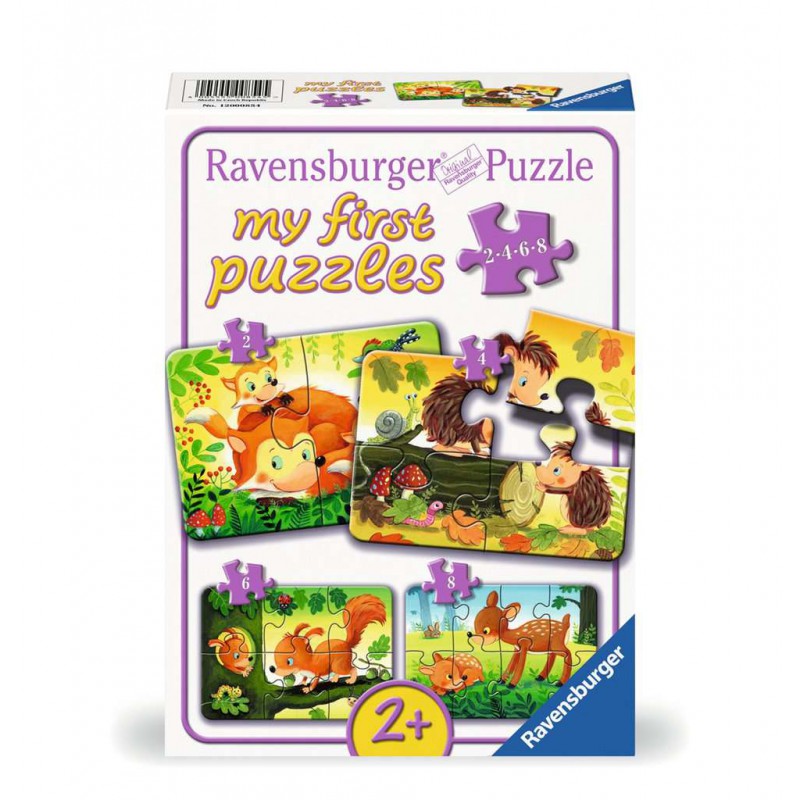 Bosdieren 2+4+6+8 stukjes Ravensburger: My First Puzzles