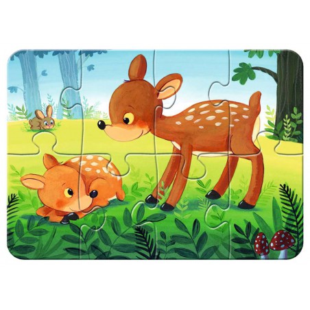 Bosdieren 2+4+6+8 stukjes Ravensburger: My First Puzzles