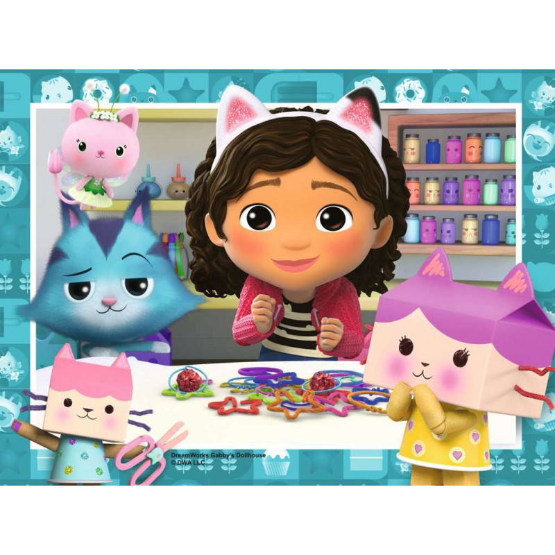 Gabby's Dollhouse, 12+16+20+24 stukjes Ravensburger