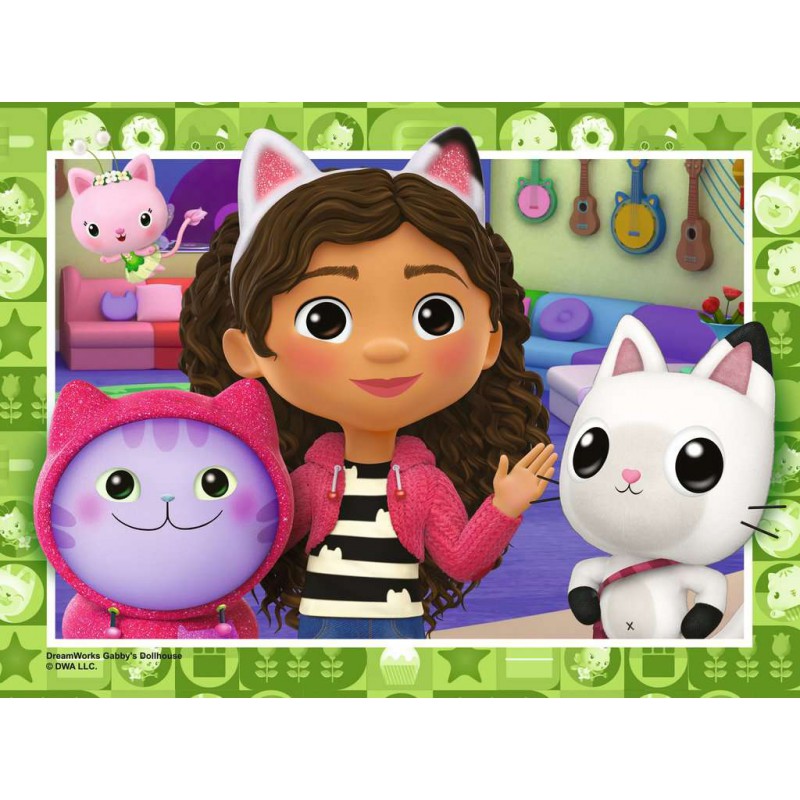 Gabby's Dollhouse, 12+16+20+24 stukjes Ravensburger