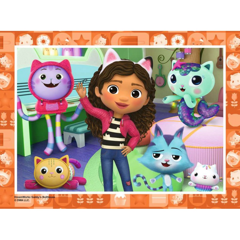 Gabby's Dollhouse, 12+16+20+24 stukjes Ravensburger