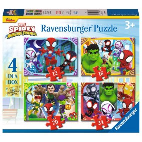 Spidey, it's Spidey time, 12+16+20+24 stukjes Ravensburger