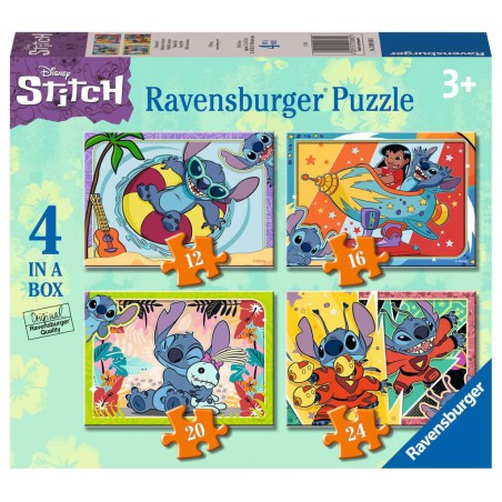 Disney Stitch, vakantietijd, 12+16+20+24stukjes Ravensburger