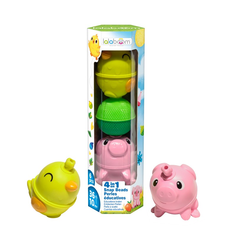 Lalaboom Set dieren kip en varken (6st)