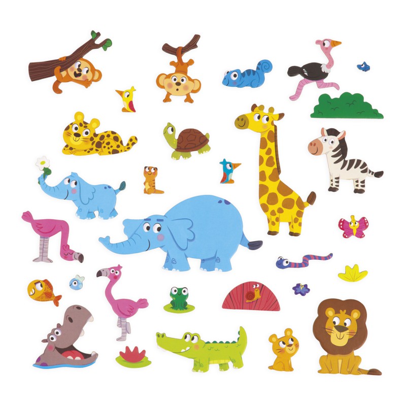 Janod, Magneti stories - Afrikaanse dieren