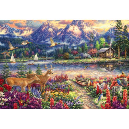 Spring mountain majesty, Grafika  kunstenaar Chuck Pinson Grafika puzzel 1000 stukjes