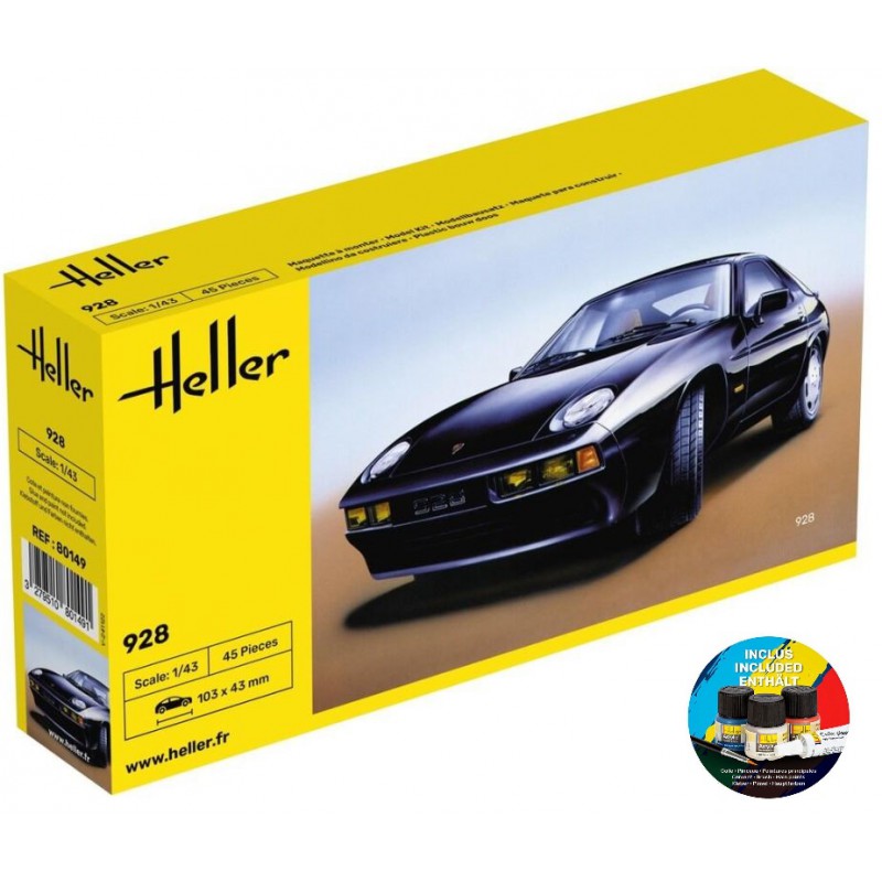 Porsche 928 1:43, Starter kit, Heller