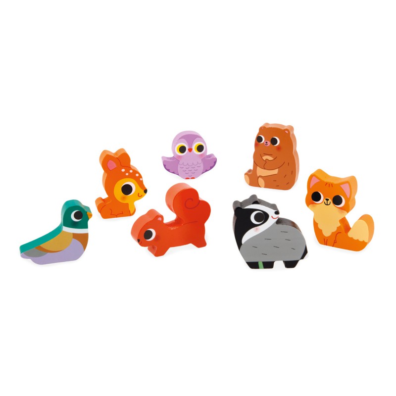 Janod Chunky puzzel, het bos