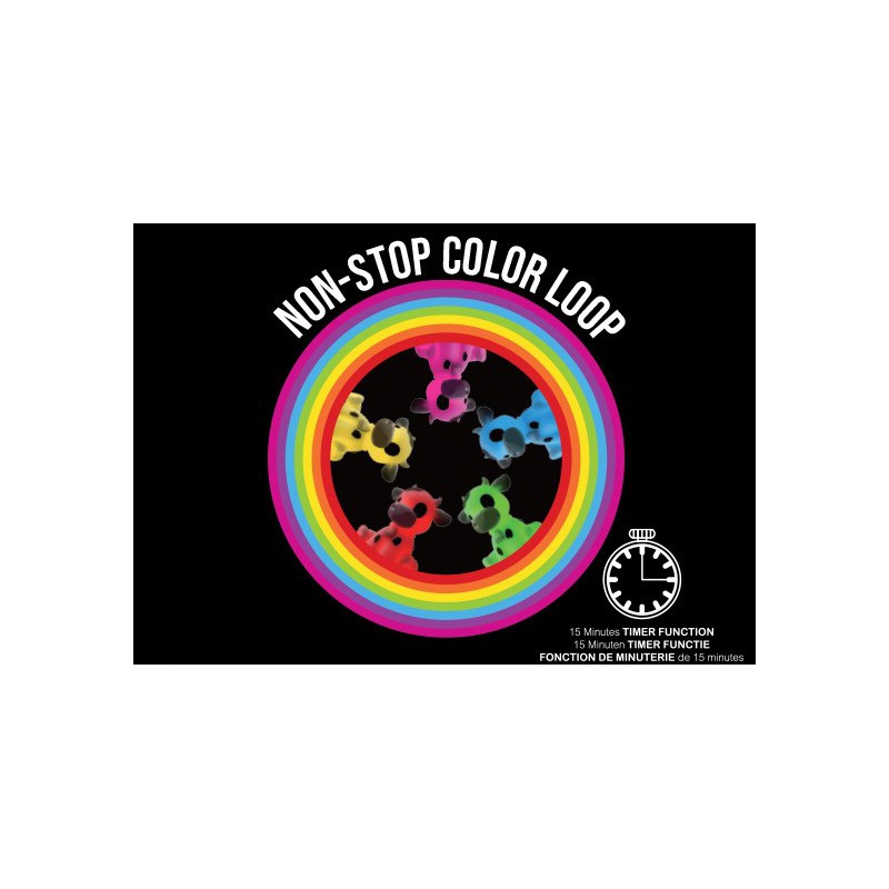 Dhink collection - Nachtlamp koe, kleur veranderd LED