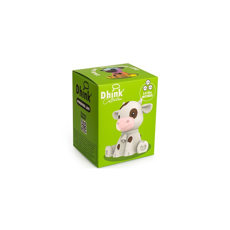 Dhink collection - Nachtlamp koe, kleur veranderd LED