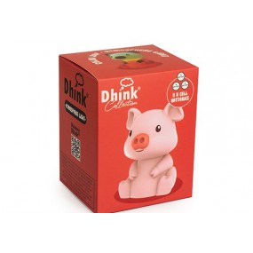 Dhink collection - Nachtlamp varken, kleur veranderd LED