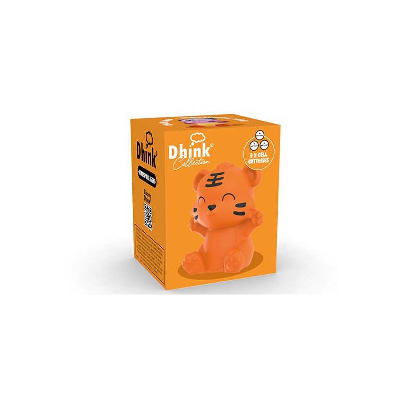 Dhink collection - Nachtlamp tijger, kleur veranderd LED