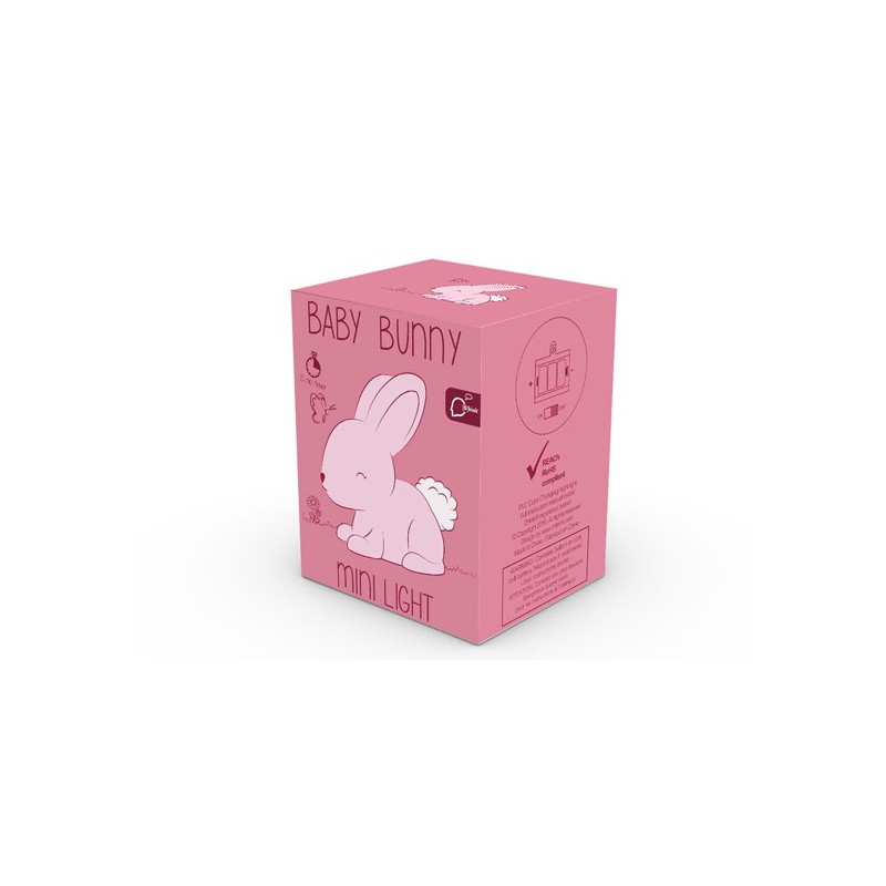 Dhink collection - Nachtlamp konijn, kleur veranderd LED