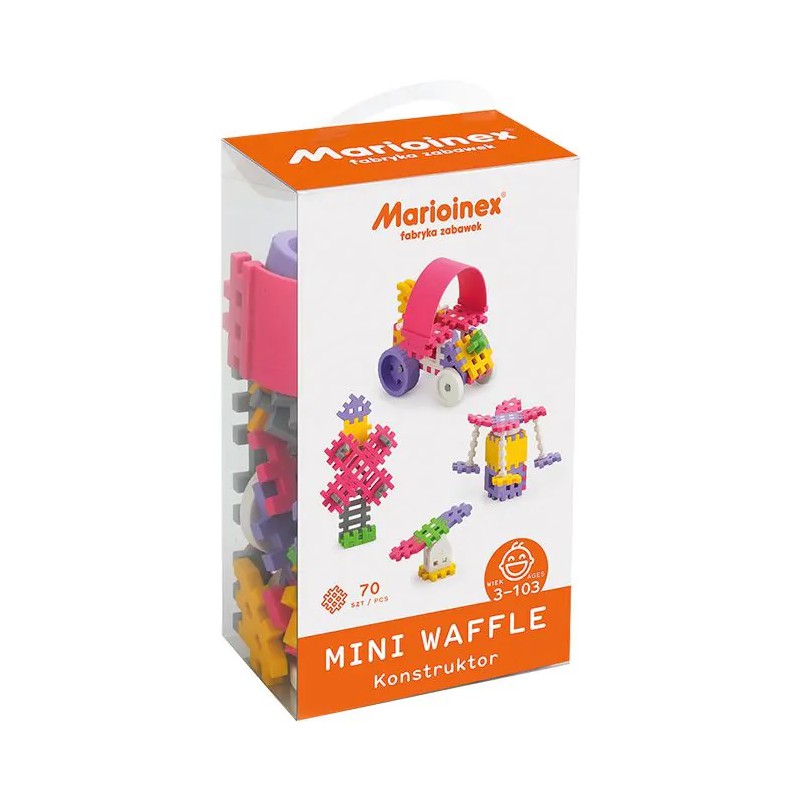 Marioinex, mini waffle constructor pink 70st