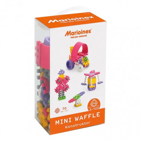 Marioinex, mini waffle constructor pink 70st