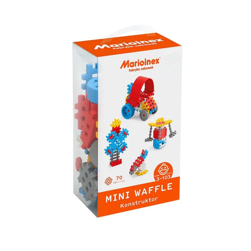 Marioinex, mini waffle constructor blue 70st