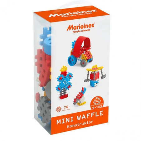 Marioinex, mini waffle constructor blue 70st