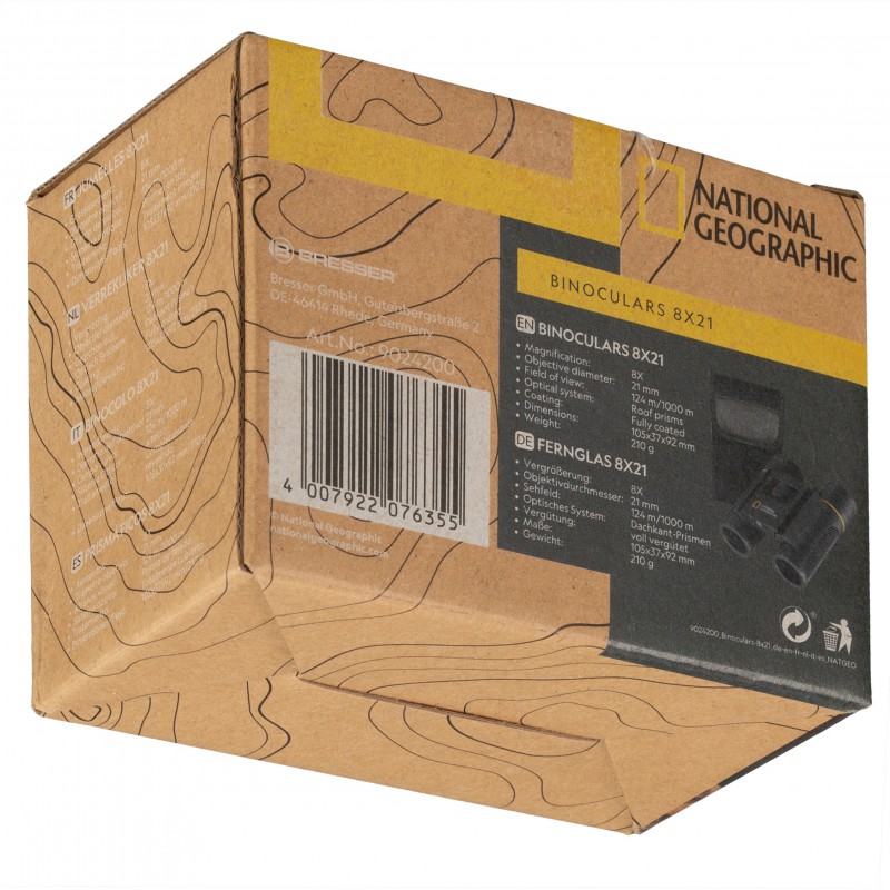 National Geographic, zakverrekijker 8x21