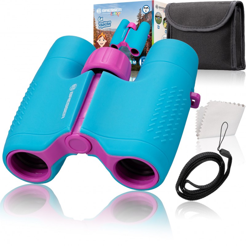Bresser junior, verrekijker 6x21 blauw/paars