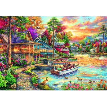 Freedom at the lake, kunstenaar Chuck Pinson Grafika puzzel 1000 stukjes