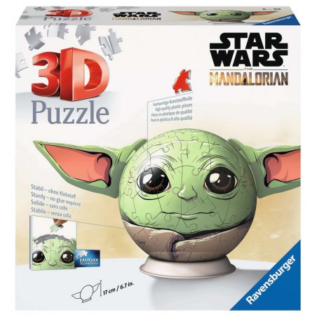 3D puzzelbal, Star Wars, The Mandalorian Grogu, 72 stukjes Ravensburger
