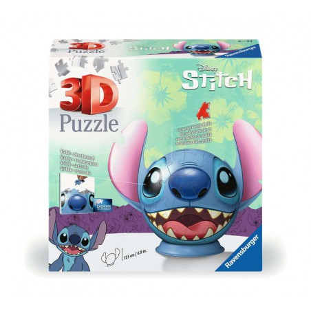 3D puzzelbal, Disney, Stitch, 72 stukjes Ravensburger