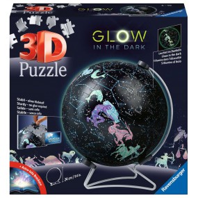 3D puzzelbal, Constellations, Glow in the dark, 180 stukjes Ravensburger