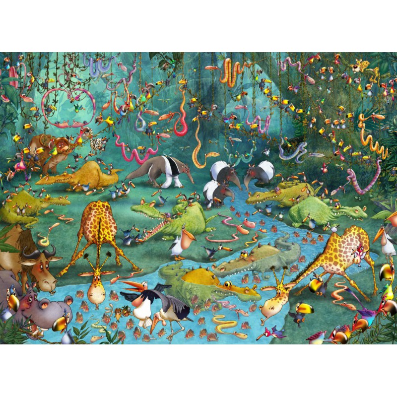 Jungle, Francois Ruyer Grafika puzzel 2000 stukjes