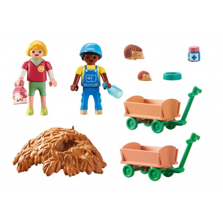 Playmobil - My Life, zorgen voor de egelfamilie 71512