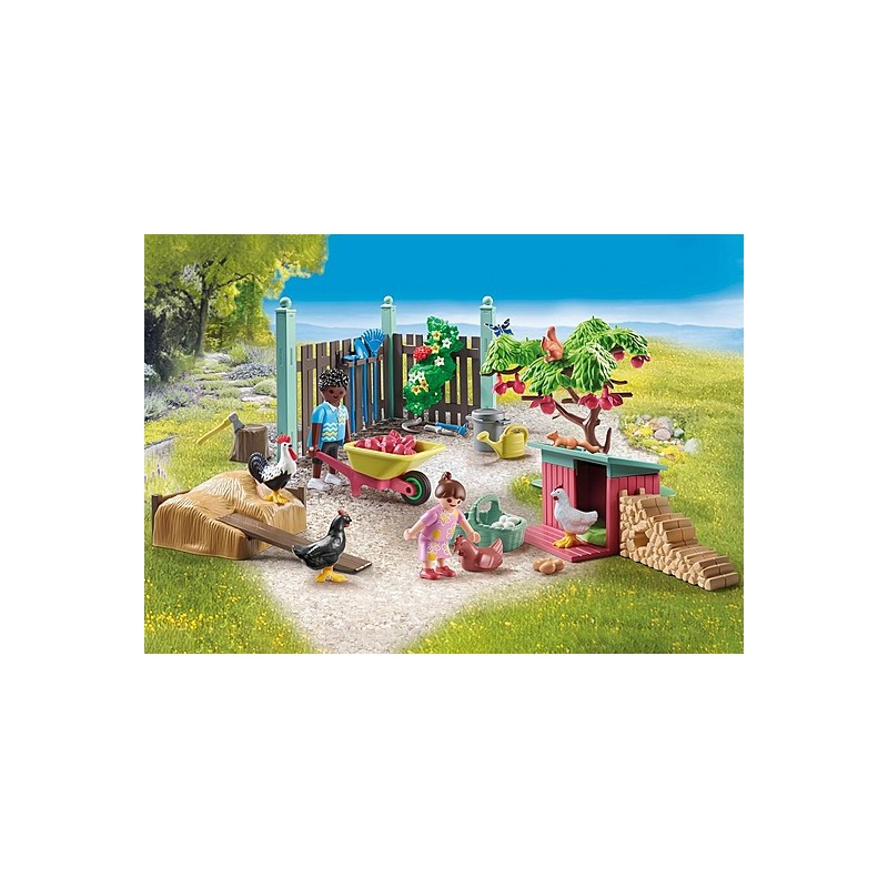 Playmobil - My Life, kleine kippenboerderij in de tuin van het kleine huis 71510