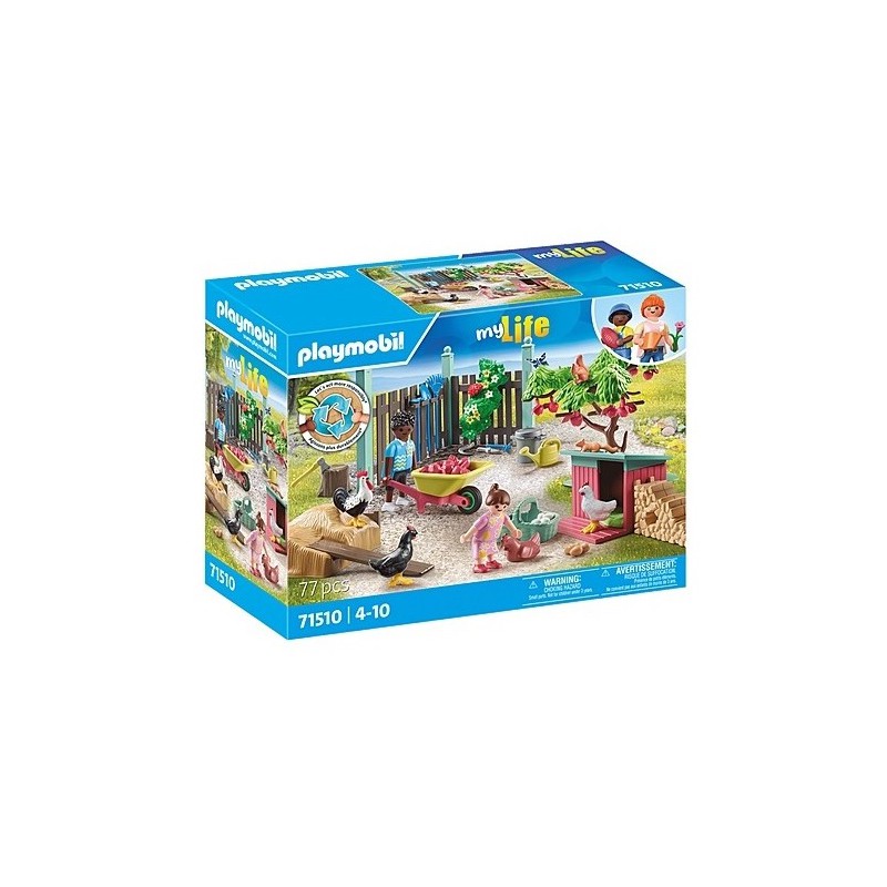Playmobil - My Life, kleine kippenboerderij in de tuin van het kleine huis 71510