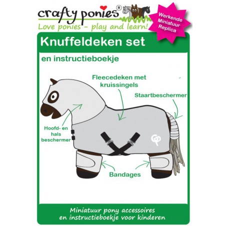 Crafty Ponies - Knuffeldeken Set Zebra