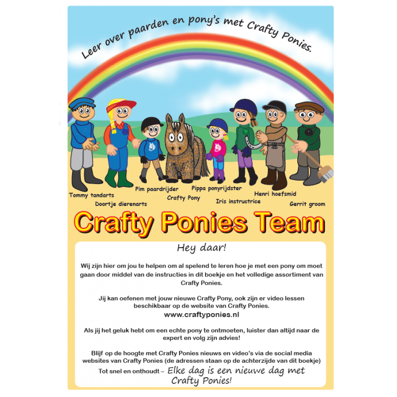 Crafty Ponies - Paarden Knuffel, Roan Schimmel