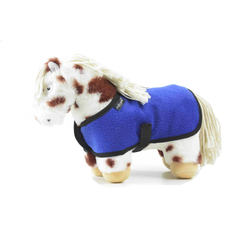 Crafty Ponies - Veulen fleecedeken blauw  35cm
