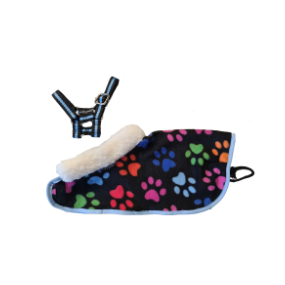 Crafty Ponies -  Dekenset gekleurd met hondenpoten