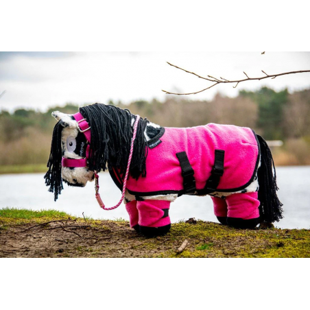 Crafty Ponies -  Fleecedeken set roze