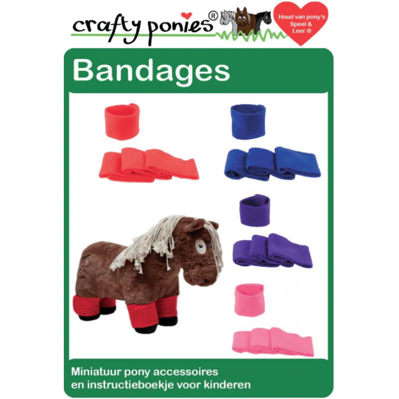 Crafty Ponies -  Fleecedeken set roze