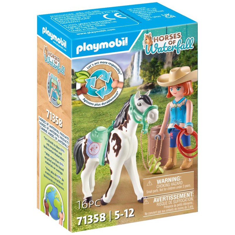 Playmobil - Horses of waterfall, Ellie en Sawdust speelset 71358