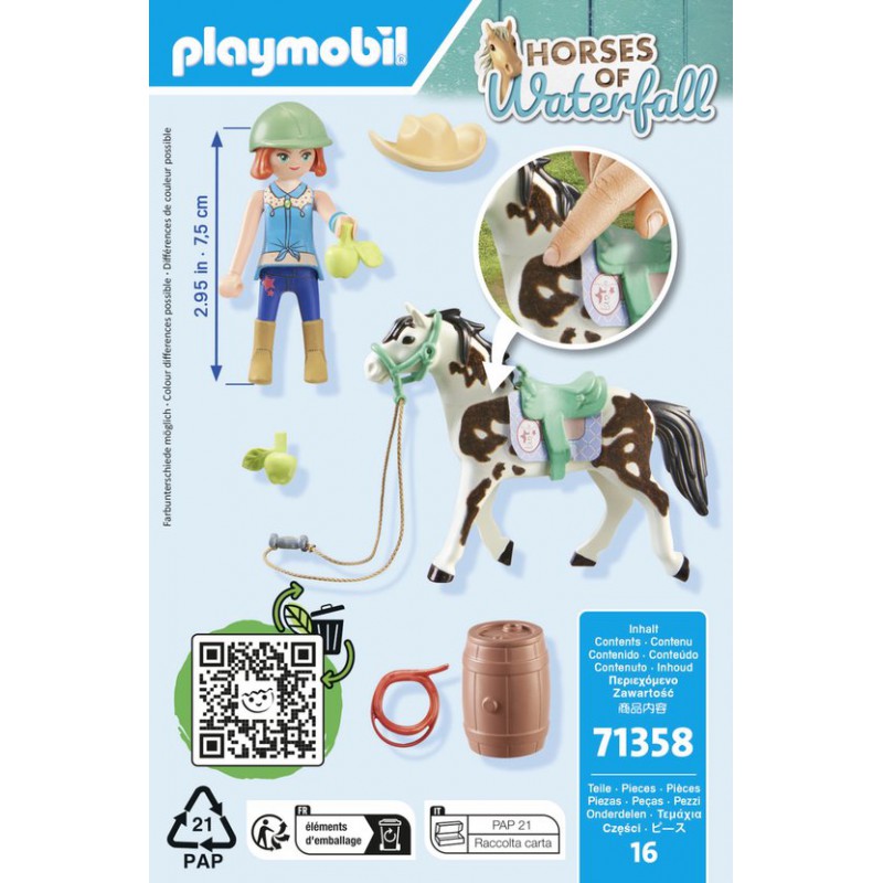 Playmobil - Horses of waterfall, Ellie en Sawdust speelset 71358