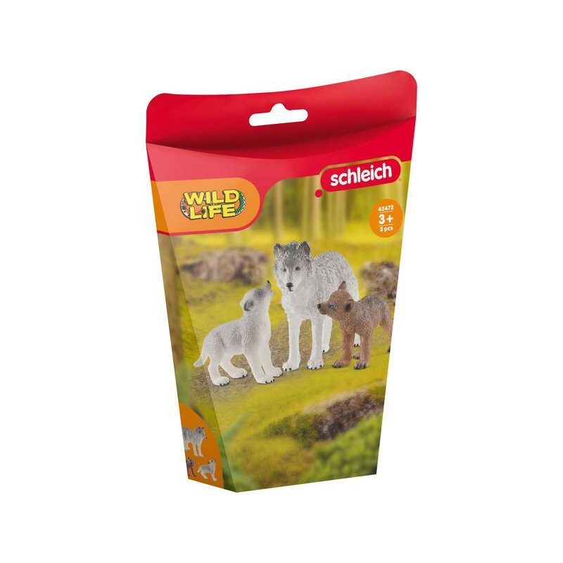 Wolvin met wolvenwelpen 42472