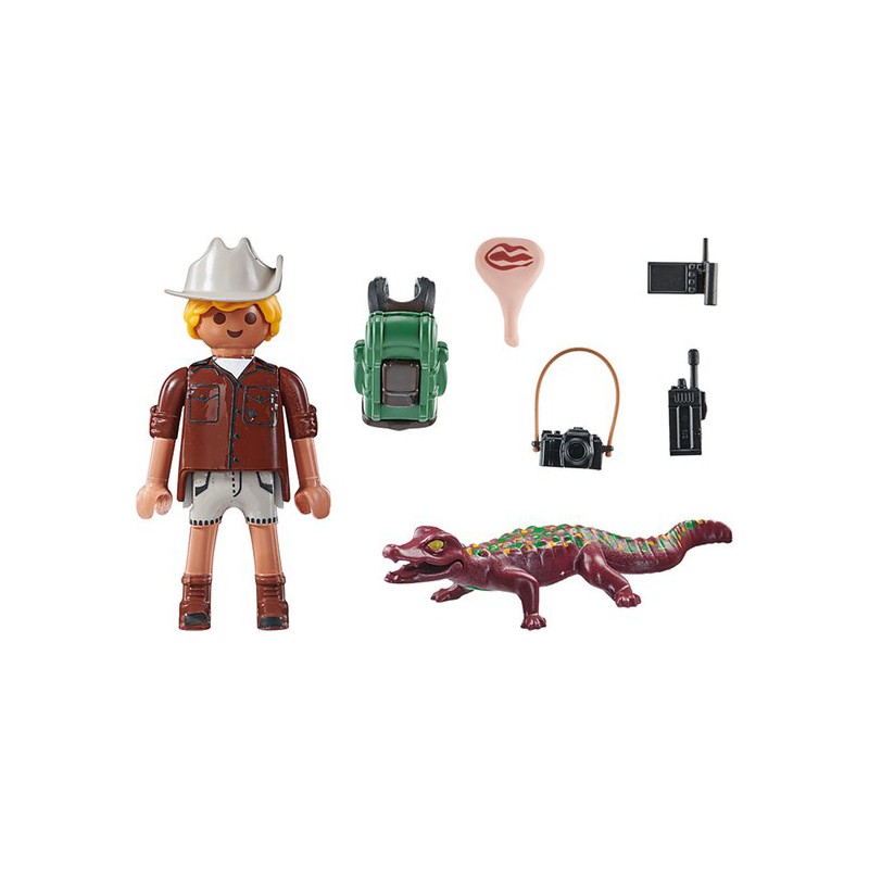 Playmobil - My Life, Onderzoeker met jonge kaaiman 71168