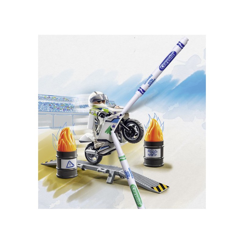 Playmobil color, motorcrossmotor 71377