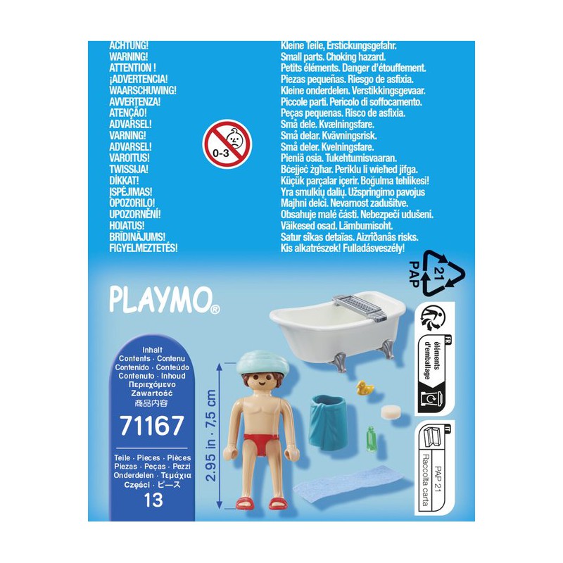 Playmobil - My Life, Man in badkuip 71167