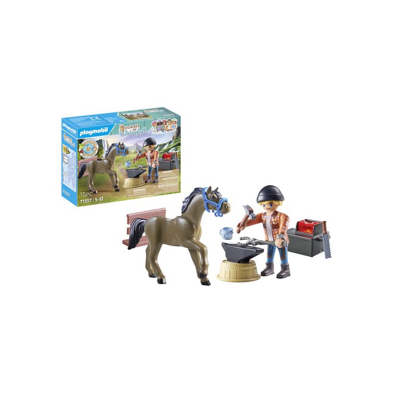Playmobil - Horses of waterfall, Hoefsmid: Ben & Achilles 71357